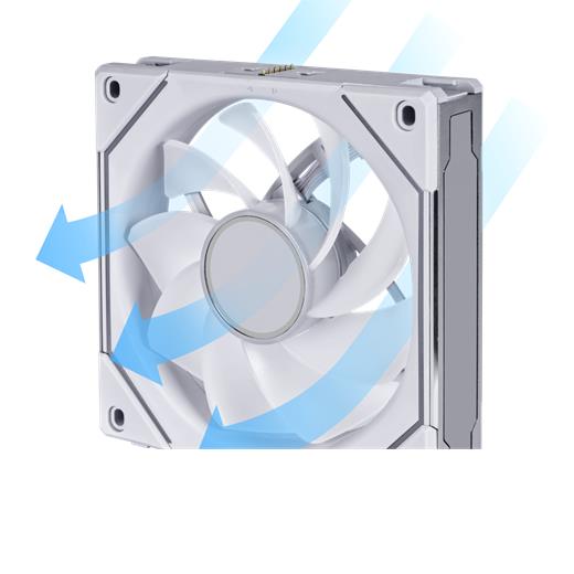 Lıan Lı Reverse Unı Fan Sl-Infınıty 120-1 Beyaz Kasa Fanı