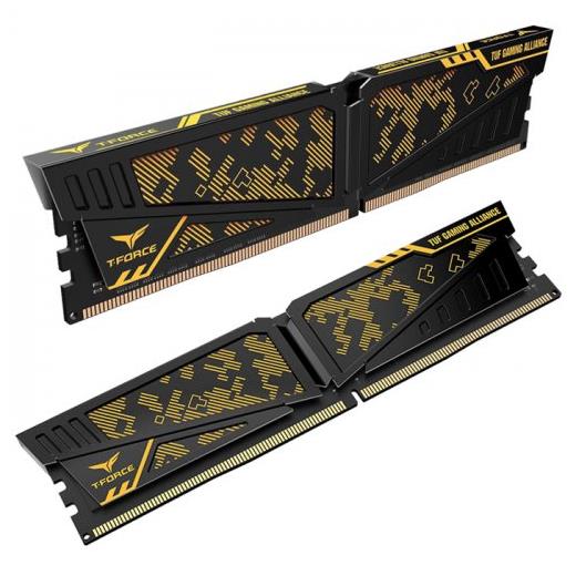 Team T-Force Vulcan Tuf Gaming Alliance 16Gb (2X8Gb) 3200Mhz Cl16 Ddr4 Gaming Ram (Tltyd416G3200Hc16Fdc01)