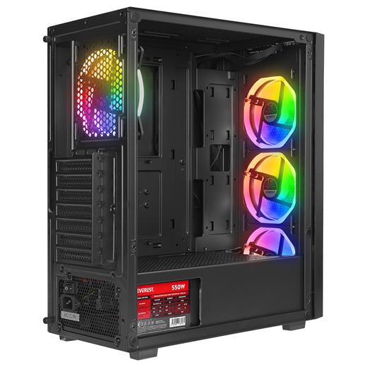Everest Mega V2 Mesh Peak 550W 4X12Cm Rgb