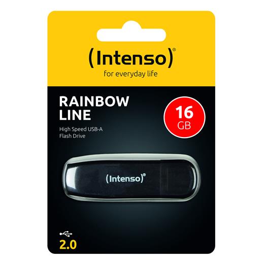 16Gb Usb2.0 3502470 Rainbow Line Intenso