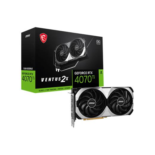 Msı Geforce Rtx 4070 Tı Ventus 2X 12G Oc 12Gb Gddr6X Hdmı Dp 192Bit