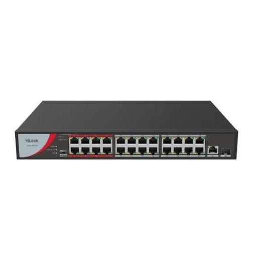 HILOOK NS-0326P-230(B) 24XFE+1XGE+1XGE/SFP YONETİLEMEZ 230W POE SWİTCH