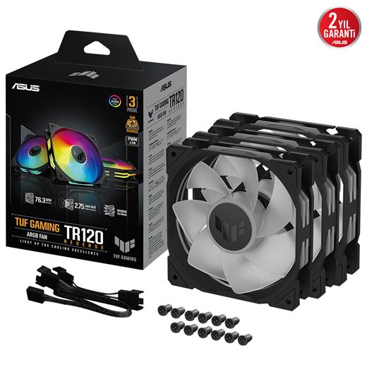 Asus Tuf Tr120 120Mm Reverse 3In1 Sıyah Kasa Fanı