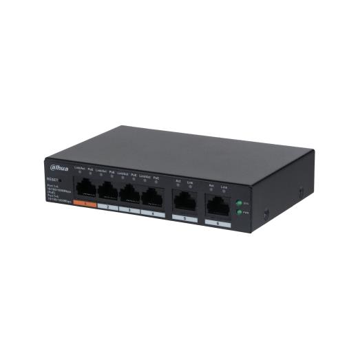 Dahua Cs4006-4Gt-60 4 Port 4Xge-2Xge Yönetilebilir 60W Poe Switch