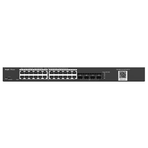 Ruijie-Reyee Rg-Nbs3100-24Gt4Sfp-P 24Xge-4Xge/Sfp Yönetilebilir 370W Poe Switch