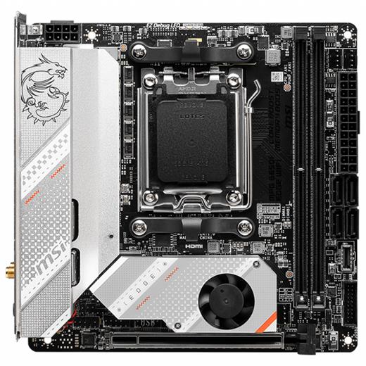 Msı Mpg B650I Edge Wıfı Ddr5 Hdmı M.2 Usb 3.2 Lan Wifi Mıtx Am5 
