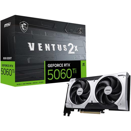 Msı Geforce Rtx 5060 Tı 8G Ventus 2X Oc Plus 8Gb Gddr7 128B Dx12 Pcıe 5.0 X16 (3Xdp 1Xhdmı)