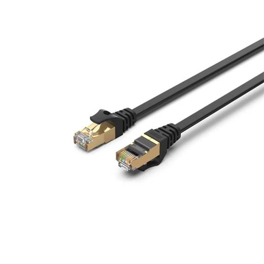 Unıtek Cat7 Patch Kablo 3Mt Flat 10Gbps (C1897Bk-3M)