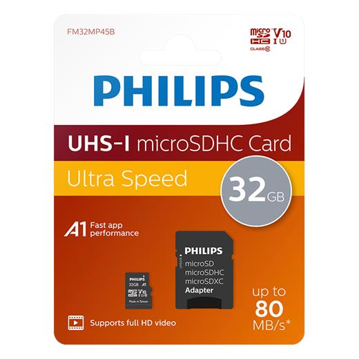 Phılıps 32Gb Mıcro Sdxc 80 Mb/S C10 Fm32Mp45B/00