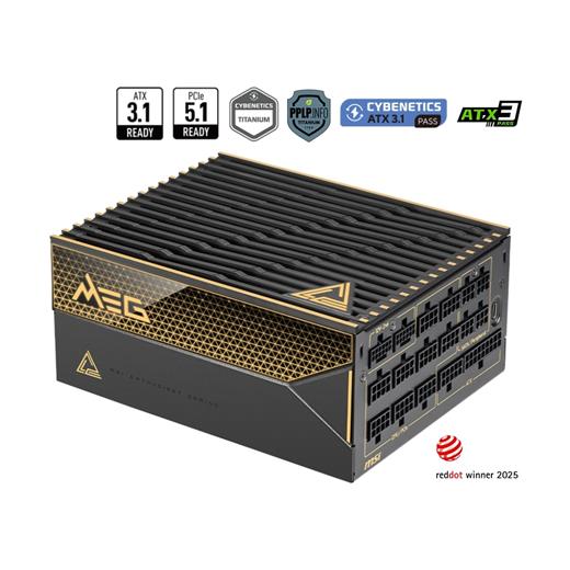 Msı Meg Aı1600T Pcıe5 1600W80+ Tıtanıum Fulmodular