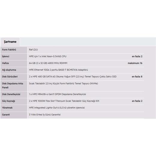 HPE DL380 Gen11 Gold 5416S-64GB-2x480G-2U (P81784)