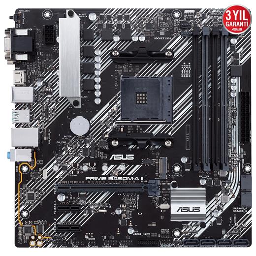 Asus Prıme B450M-A Iı 4400 Ddr4 Dvı Vga M2 Am4 