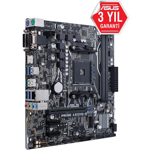 Asus Prıme A320M-E Ddr4 Am4 A320 Usb3.0 M.2 Sata