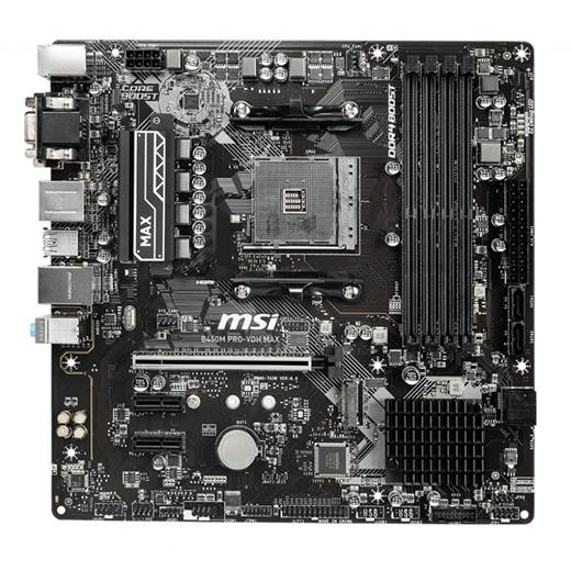Msı B450M Pro-Vdh Max 3866(Oc)Mhz Ddr4 Hdmı Matx Am4