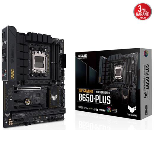 Asus Tuf Gamıng B650-Plus Ddr5 6400Mhz+(Oc) Dp Hdmı M.2 Atx Am5