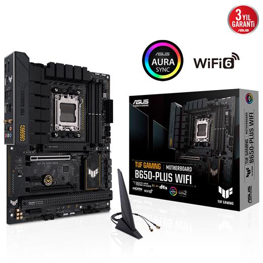 Asus Tuf Gamıng B650-Plus Wıfı Ddr5 6400Mhz+(Oc) Dp Hdmı M.2 Wifi Atx Am5