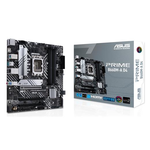 Asus Prıme B660M-A D4 Ddr4 5333(Oc) Hdmı Dp M.2 Matx 1700P