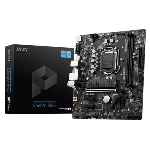 Msı B560M Pro Ddr4 5200Mhz(Oc) Hdmı M.2 Matx 1200P