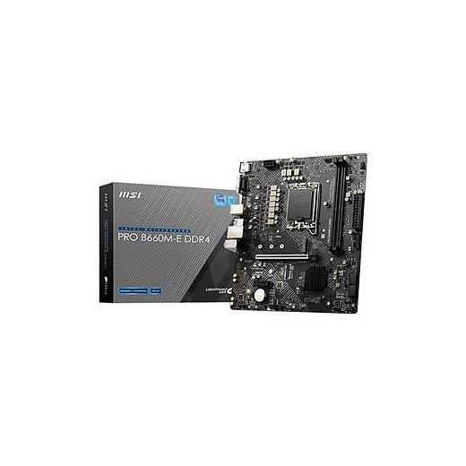 Msı Pro B660M-E Ddr4 4600(Oc) M.2 Matx 1700P