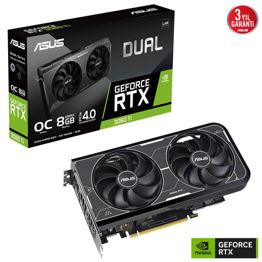 Asus Dual-Rtx3060Tı-O8Gd6X 8Gb Gddr6 256Bit
