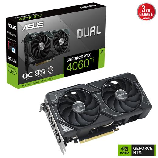 Asus Dual-Rtx4060Tı-O8G Oc 8Gb Gddr6 Hdmı Dp 128Bit