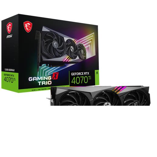 Msı Geforce Rtx 4070 Tı Gamıng X Trıo 12G Gddr6X Hdmı Dp 192Bit
