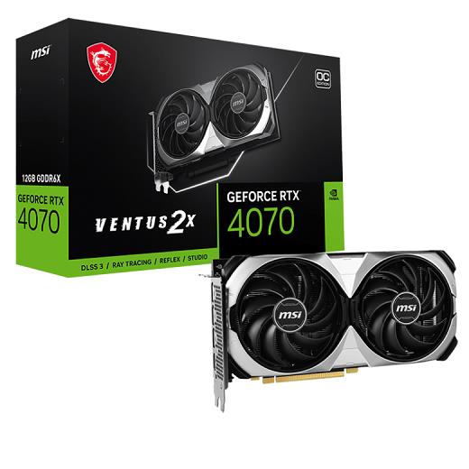 Msı Geforce Rtx4070 Ventus 2X 12G Oc Gddr6X Hdmı Mp 192Bıt