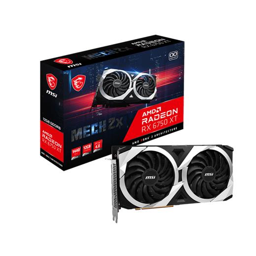 Msı Radeon Rx 6750 Xt Mech 2X 12G Oc 12Gb Gddr6 192Bıt