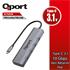 Qport Q-Tuc06 Type-C To 4 Port Type-C Coklayıcı