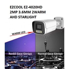 Ezcool Ez-4020Hd 2Mp 3.6Mm 2Warm Ahd Renkli Gece Görüşü - 1